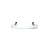 Berenson 2225 Manhattanコレクション19 – 3 / 8 Inch Wide Ovalガラス棚、 19.6 X 5 X 1/4in 2225US26