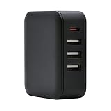 ラスタバナナ AC充電器 タイプC PD対応 パワーデリバリー タイプA×3ポート ハイパワー 32ワット 急速充電 高速充電 コンセント AC 32W Type-C Power Delivery Type-A ブラック iPhone スマホ スマートフォン 海外対応 RACC3A32W01BK