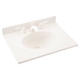 Swanstone vt1b2231 Everyday Essentials楕円31 cm洗面化粧台トップ仕上げ:タヒチ砂漠