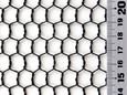 吉田隆 ビニール亀甲網 450ｍｍ巾×１ｍ ブラック０．８５×１０ｍｍ
