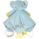 Stephan Baby Chewbie Activity Toy and TeeTher Security Blanket, Blue Elephant