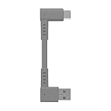 オウルテック Type-A to Type-Cケーブル L字コネクター L型 ケーブル 急速充電 3A データ転送 断線に強い 耐屈曲2万回以上 グレー OWL-CBKTC1LR-GY