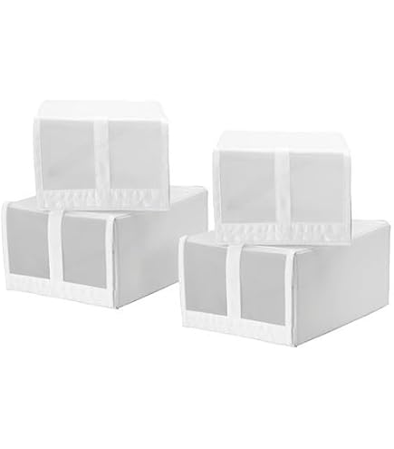 Amazon｜IKEA/イケア SKUBB：シューズボックス22x34x16 cm 4個