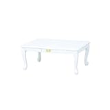 取っ手がかわいい！アンティーク調　折りたたみ猫脚テーブル　ＳＩｓｉＭＴ060004000ＷＨｉｓ