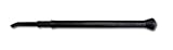 Nupla 34016 Black Steel Curved Single End Pry Bar with Striking Face and Solid Nuplaglas Composite H