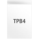 ヘッズ 日本製 テープ付OPP袋 27cm×38cm+4(テープ部)cm 透明 100枚 B4サイズ HEADS TPB4