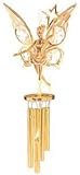 24K Gold Plated Wind Chime Sun Catcher or Ornament..... Fairy holding Star With Clear Swarovski Aust
