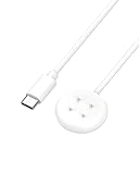 Google Pixel Watch 3 / Pixel Watch 2 / Fitbit Versa 4 / Sense 2 用 充電ケーブル 充電器 KONXISA 1m長さ 磁気充電 Type-Cコネクタ 高耐久 軽量 小さい 持ち運び便利 スマートウォッチアクセサリー（ホワイト）
