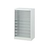 アバンテV2フロアケース スチール A3ヨコ 浅6+深6段 白 ds-967905