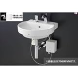 [LSF704BASNW]TOTO　壁掛洗面器　水石けん入れなし　自動水栓一体形小型電気温水器　ボトルトラップワンプッシュ式　壁給水　床排水