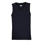 ピージー（ピージー） ジュニア ストレッチVネックノースリーブシャツ 742PG9ES4533 BLK （ブラック/１２０/Jr）