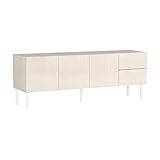 arne テレビ台 ローボード ホワイト 白 サイドボード 北欧 テレビボード リビングボード 鏡面 メラミン 木目 tvボード 完成品 TV台 whitewood 160LTV＋C