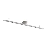 【Amazon限定ブランド】ダクトレール ライティングレール 1m 可動範囲96cm ライティングバー スポットライトレール レール照明 ライティングダクト オシャレ 工事不要 間接照明 天井照明 Kalos WH 100