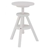 萩原 回転スツール(ホワイトウォッシュ)　VH-7942WS【大型商品につき代引不可・時間指定不可・返品不可】 90759100