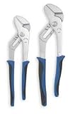 Westward 1UKN8 Tongue/Groove Plier Set, Ergo Grip, 2 PC by WestWard Tools