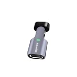 日本の中小企業 USB-C 変換用アダプタ Type-c to lighting マグネット吸着 磁性 27W PD 100w 仕様対応 480Mbpsデータ転送 軽量小型 i-Phone14/13/i-Pad/i-Pod/A-irPodsなどi-OS対応 急速充電 tz67 tz68 (USB-C(メス)本体のみ, 180°回転式)