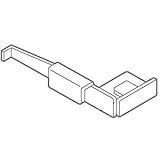 ロイヤル 棚板内々納め用セフティホルダー 10mm落とし込みタイプ クローム GR-31