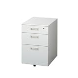 サイドワゴン 鍵付き 引き出し インワゴン3段 脇机 ワークデスク デスクシステム 収納ワゴン 事務用 オフィス 書庫 TJ-IN3