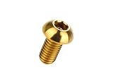 M6×12mm P1.0 ボタンボルト 64チタン製 六角穴 チタンボルト ゴールド