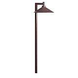 Kichler Lighting 15800AZT Ripley LED 12-volt Path and Spread Landscape Light, Textured Architectural