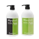 レイナカンパニー ミュナス ナチュラルシャンプー＆トリートメントセット グリーンアップル 1L×2