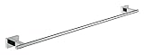 グローエ(GROHE) エッセンシャル キューブ タオルバー 600mm 40509001 (グローエジャパン公式・ 日本規格適合品)