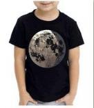 【キッズ】半袖シャツ「MOON」　(親子おそろい服)4T