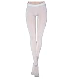 [ST TS] フィギュア ストッキング タイツ 1/6 スケール 人形 ドール 衣装 パンツ 素体 レディ 女性 (02 ホワイト)