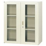 ジョインテックス スタックキャビ 両開枠付ガラス書庫FGH-G11 ◆代引き不可・時間指定不可(平日9-17時配送のみ)◆