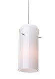 Access Lighting 23133-BS/CLOP Glass Cylinder Mini Pendant Light [並行輸入品]