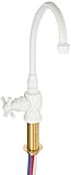 Waterstone 1250h-ew Hampton Coldのみwith Singleクロスハンドルろ過蛇口、euro-white