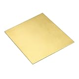 uxcell 真鍮シート 100 mm x 100 mm 金属シート 厚さ2.5 mm H62 真鍮プレート DIY 工芸品 電気 修理 産業用