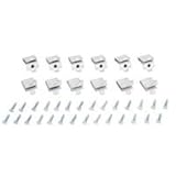 Mintcraft 25210ZPHHピラスターShlfクリップ白12パーパック