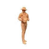 ZEDACAKAI 1/43 フィギュア調査員 男女のカメラマン 踊る女の子 モデルコスチューム ミニチュアシーン GK 自分で色を付ける必要がある-No8