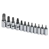 S Kハンドツールskt19768 12ピース1 / 4 "と3 / 8 "ドライブ改ざん防止Torxビットソケットセット