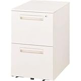 デスク収納 サイドワゴン VD-042A-W ホワイト