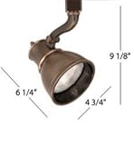 WAC Lighting JTK-798-LENS-AB J Series Line Voltage Track Head [並行輸入品]