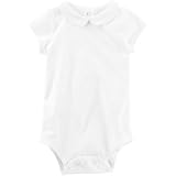 オシュコシュ OSHKOSH/ ピーターパンカラーボディスーツ ホワイト ロンパース半袖 18ヶ月【並行輸入】