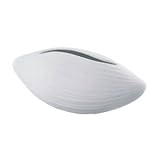 【4個入】花器(花瓶/フラワーベース) エフ コラ 長さ22cm 穴無し ホワイト(白) 〔ガーデニング用品/園芸〕