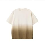 [songhe] メンズ tシャツメンズ 夏服メンズ 半袖 おしゃれメンズ tシャツ 半袖 グラデーション tシャツ大きいサイズ ゆったりビッグ カジュアル 柔らか 快適ラウンドネック夏カットソーコットン丸襟綿