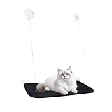Shanrya 猫ハンモック 猫窓用ハンモック 折畳み式 吸盤式 日光浴 洗える