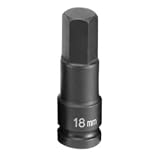 Grey Pneumatic 2918M 0.5 in. Drive X 18 mm Hex Driver