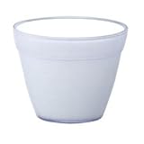 【2個入】イタリア製樹脂ポット(植木鉢/プランター) COCCO(コッコ) φ17cm/穴無し ホワイト(白) 〔ガーデニング用品/園芸〕