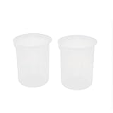 uxcell 測定ビーカー 計量カップ 研究室用 50mL 2個