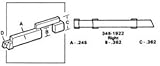 CRL Right Handナイロンスライドボルト – 0.245 "幅; .362 "高さ – 20 per package – 3461922