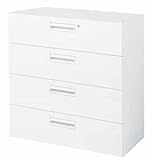 コクヨ　エディア　収納システム　高さ915mmタイプ　下置き　ラテラル4段　幅900×奥行き400mm カラー:F1（ナチュラルグレー）