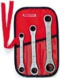 Stanley Proto J1190B 3 Piece Ratcheting Box Wrench Set [並行輸入品]