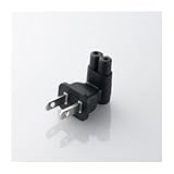 エレコム (まとめ) ACアダプタ用直結プラグ(L型・2P) T-PCAD22V ×10セット
