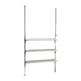 突っ張りカウンター上ラック　3段　ホワイト色　NJ-0228