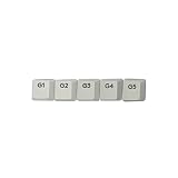 ABSバックライト付き交換用キーキャップ、DIY、カスタマイズ可能、Logitech G813/G815/G913/G915 TKL RGBメカニカルキーボードに適用. (G1~G5ブラック)